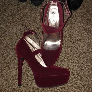 Red Velvet Heels
